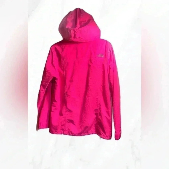 The North Face “hyvent” pink nylon polyester fill winter parka jacket M - Picture 3 of 10